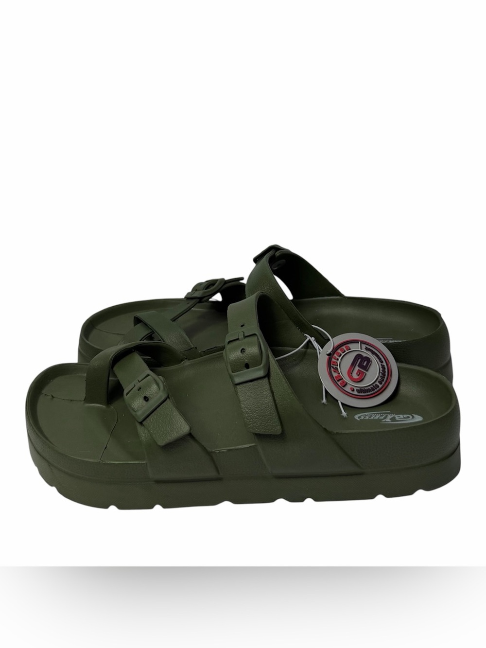 GB Express Women's Green Comfort Sandals Size 10-10.5 NWT